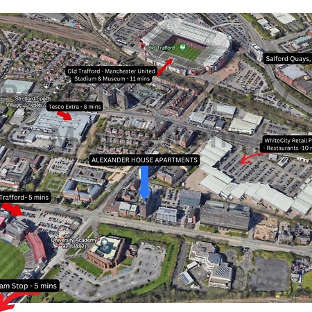 Chic Luxury Apartment Near Old Trafford Stadiums Manchester Exterior foto